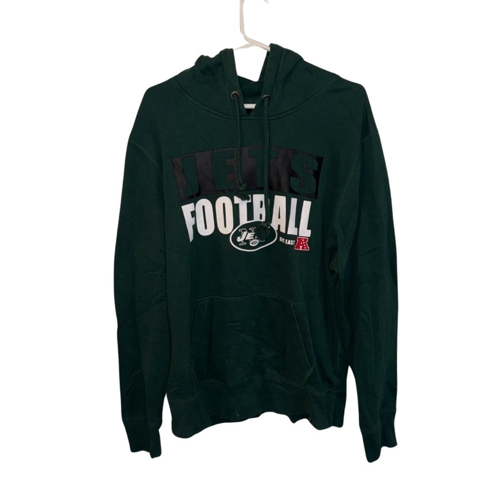 JETS 47 Green Football Pullover Hoodie | XL